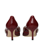Red Leather Pumps