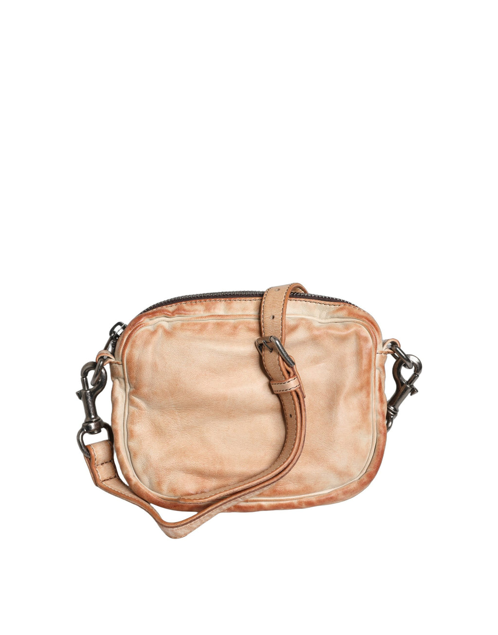 Logo Lambskin Shoulder Bag – Beige