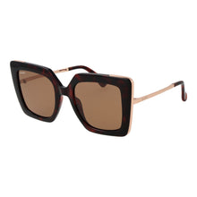 Max Mara Plastic Sunglasses in Brown
