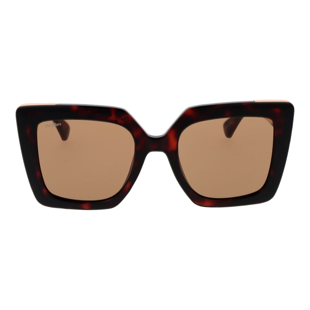 Max Mara Plastic Sunglasses in Brown