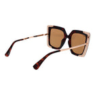 Max Mara Plastic Sunglasses in Brown