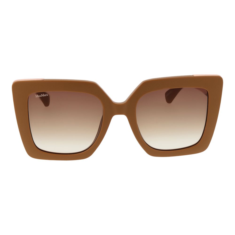 Max Mara Plastic Sunglasses in Brown