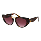 Lunettes de soleil en acétate Max Mara marron