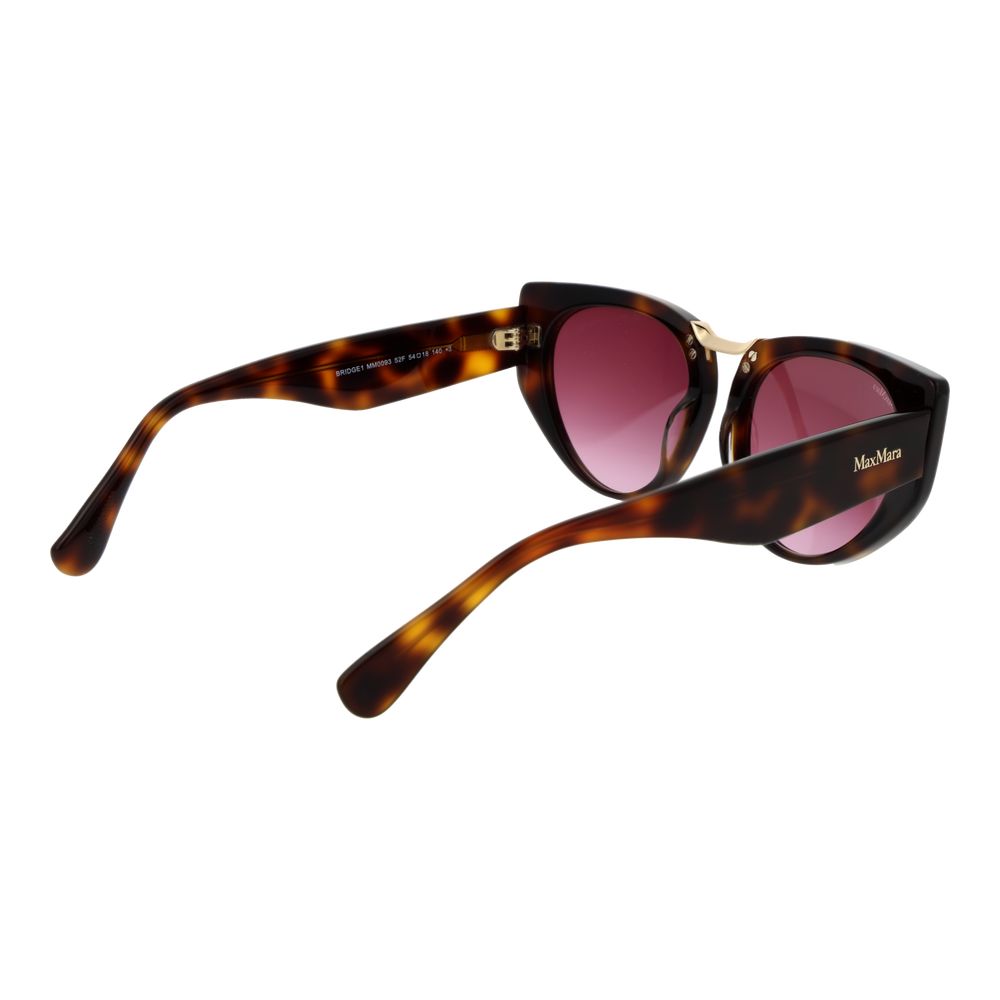 Lunettes de soleil en acétate Max Mara marron