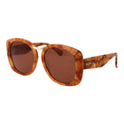Lunettes de soleil en acétate Max Mara marron