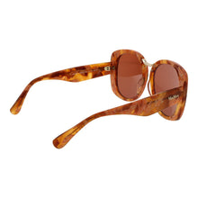 Lunettes de soleil en acétate Max Mara marron