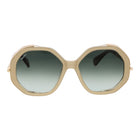 Max Mara Acetate Sunglasses in Beige