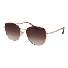 Lunettes de soleil Max Mara en métal couleur or rose