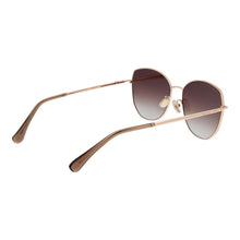 Lunettes de soleil Max Mara en métal couleur or rose