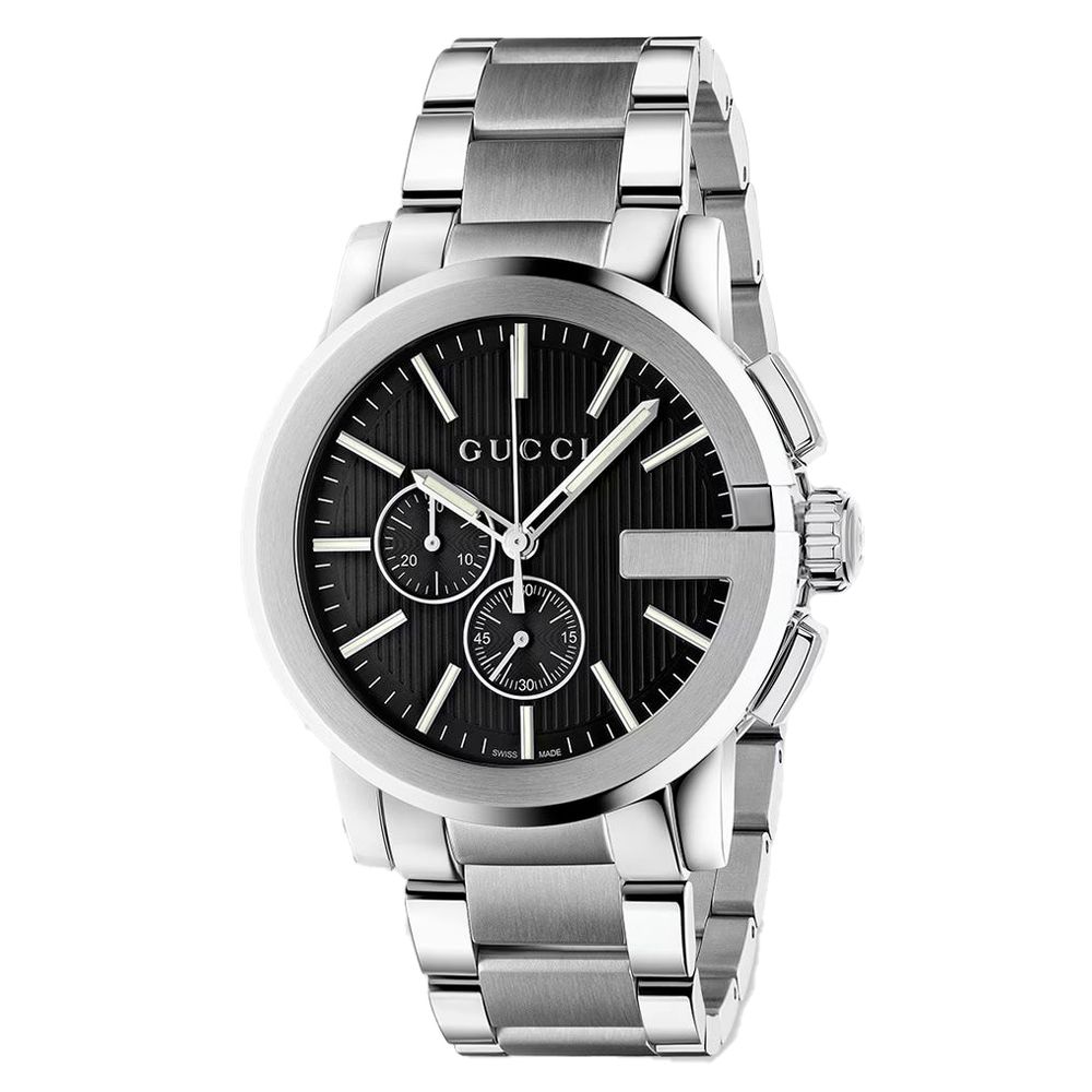 Montre habillée en acier inoxydable Gucci, grise