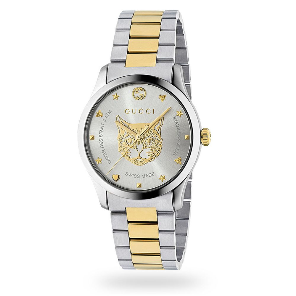 Gucci Stainless Steel Dress Watch in Silver