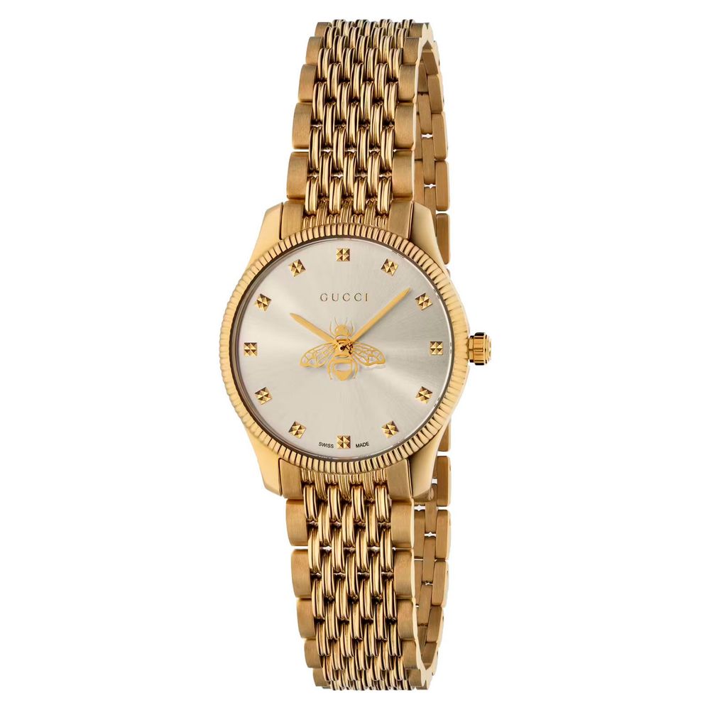 Gucci Stainless Steel Dress Watch in Gold