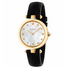 Gucci Leather Dress Watch in Black