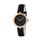 Gucci Leather Dress Watch in Black