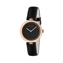 Gucci Leather Dress Watch in Black