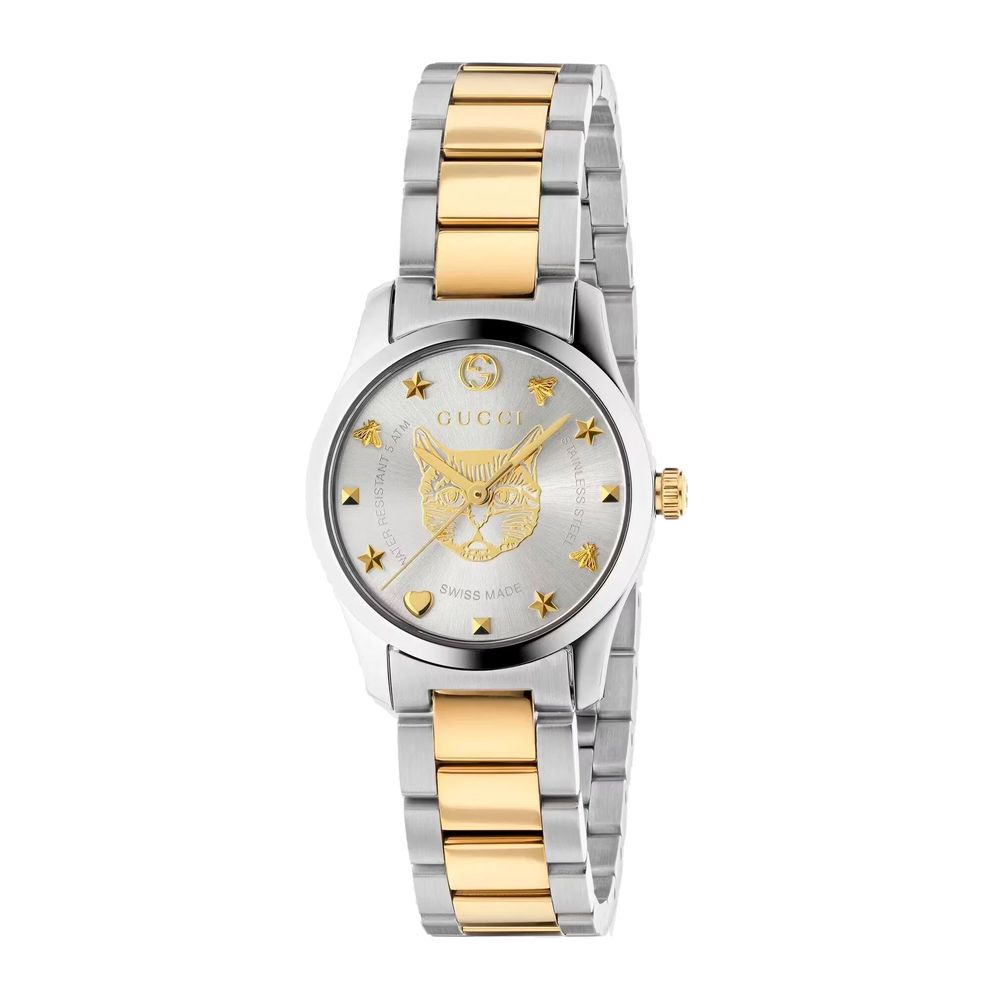 Gucci Stainless Steel Dress Watch in Gold