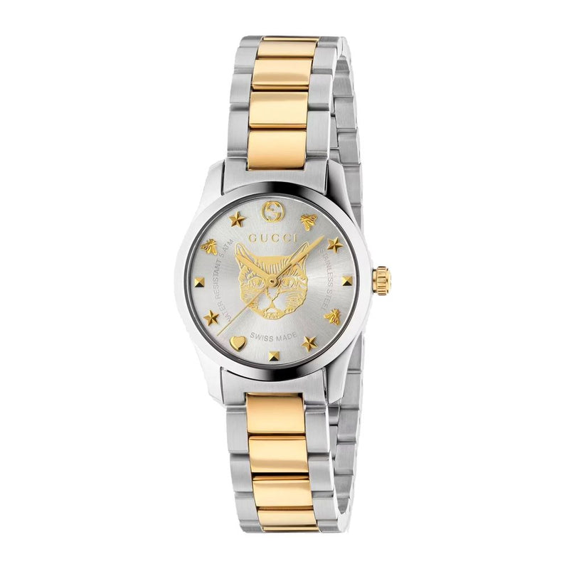 Gucci Stainless Steel Dress Watch in Gold