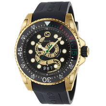Montre Sport en Caoutchouc Gucci Noire