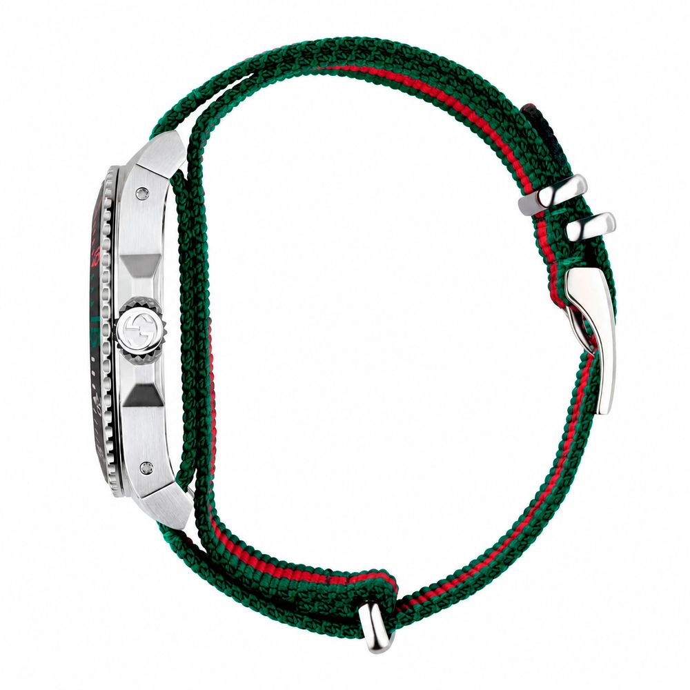 Montre de sport Gucci en nylon multicolore