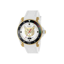 Montre sport en caoutchouc Gucci blanche
