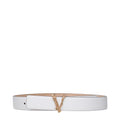 White Leather Belt