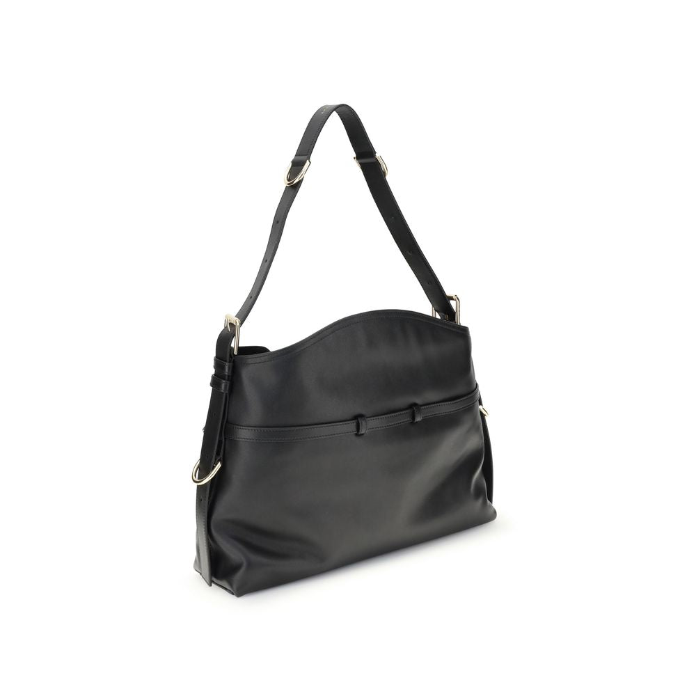 Voyou Leather Handbag – Black