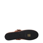 Leather Ballet Flats – Brown
