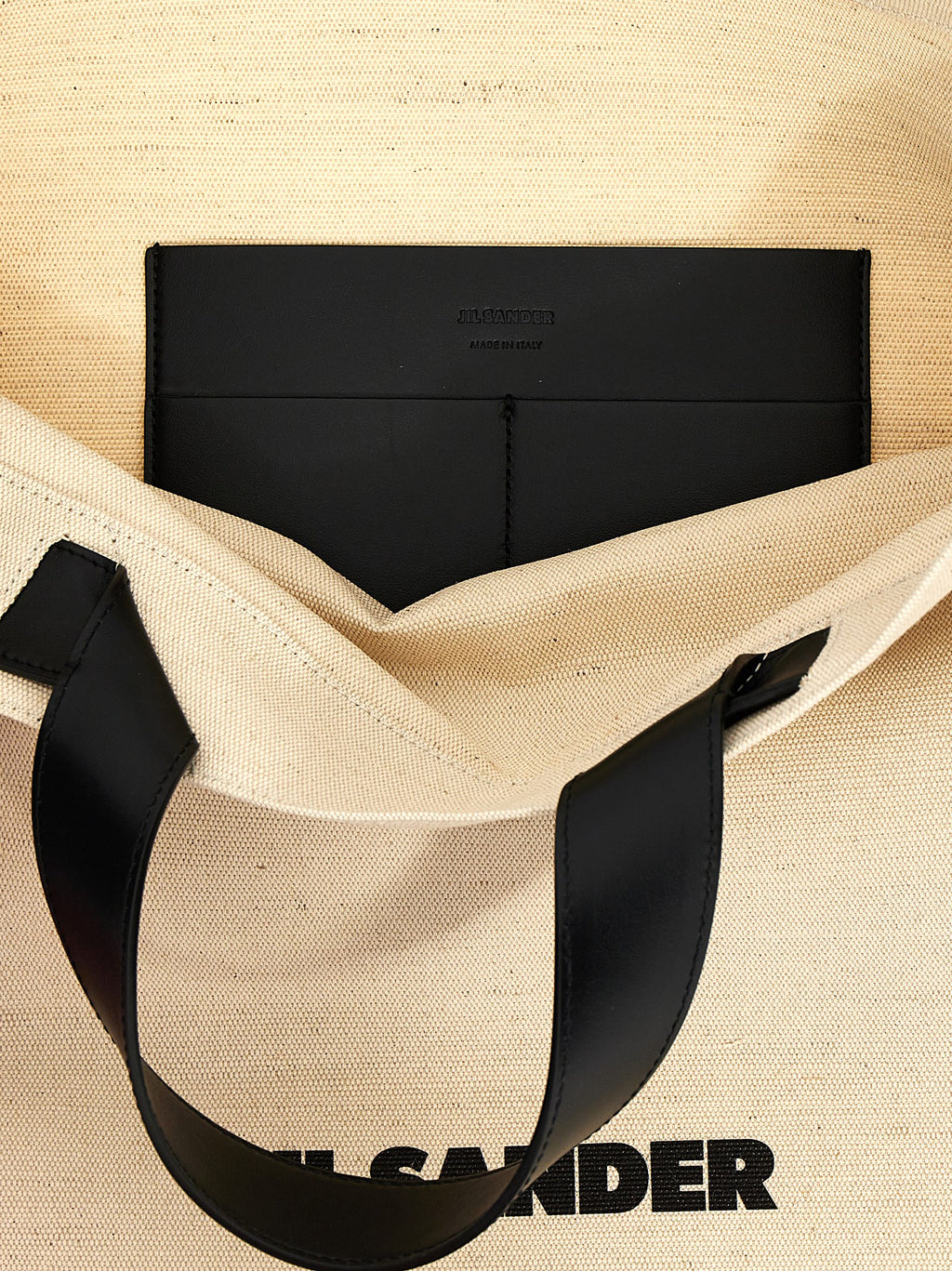 White and Black Tote Bag