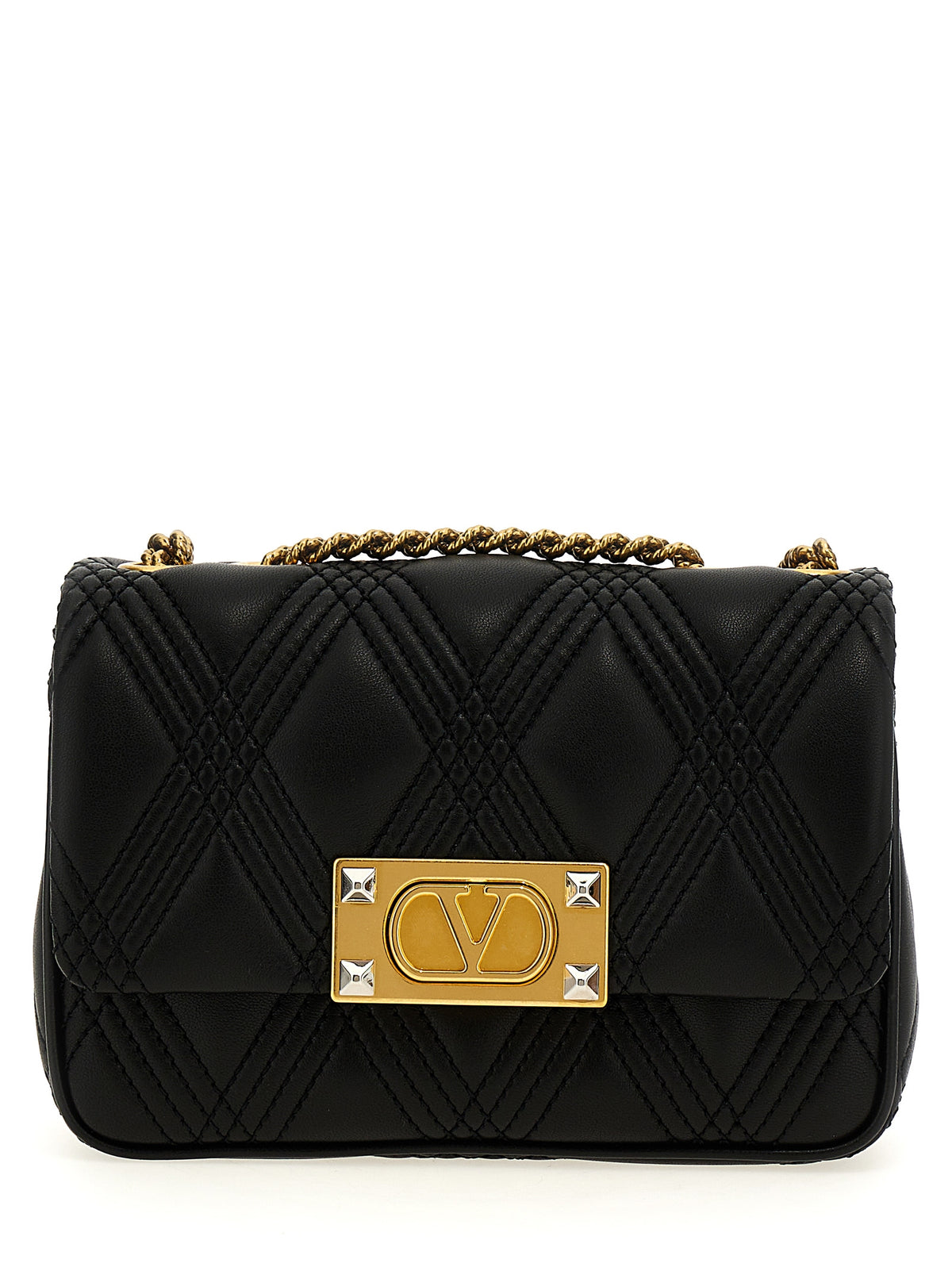 Black Leather Shoulder Bag