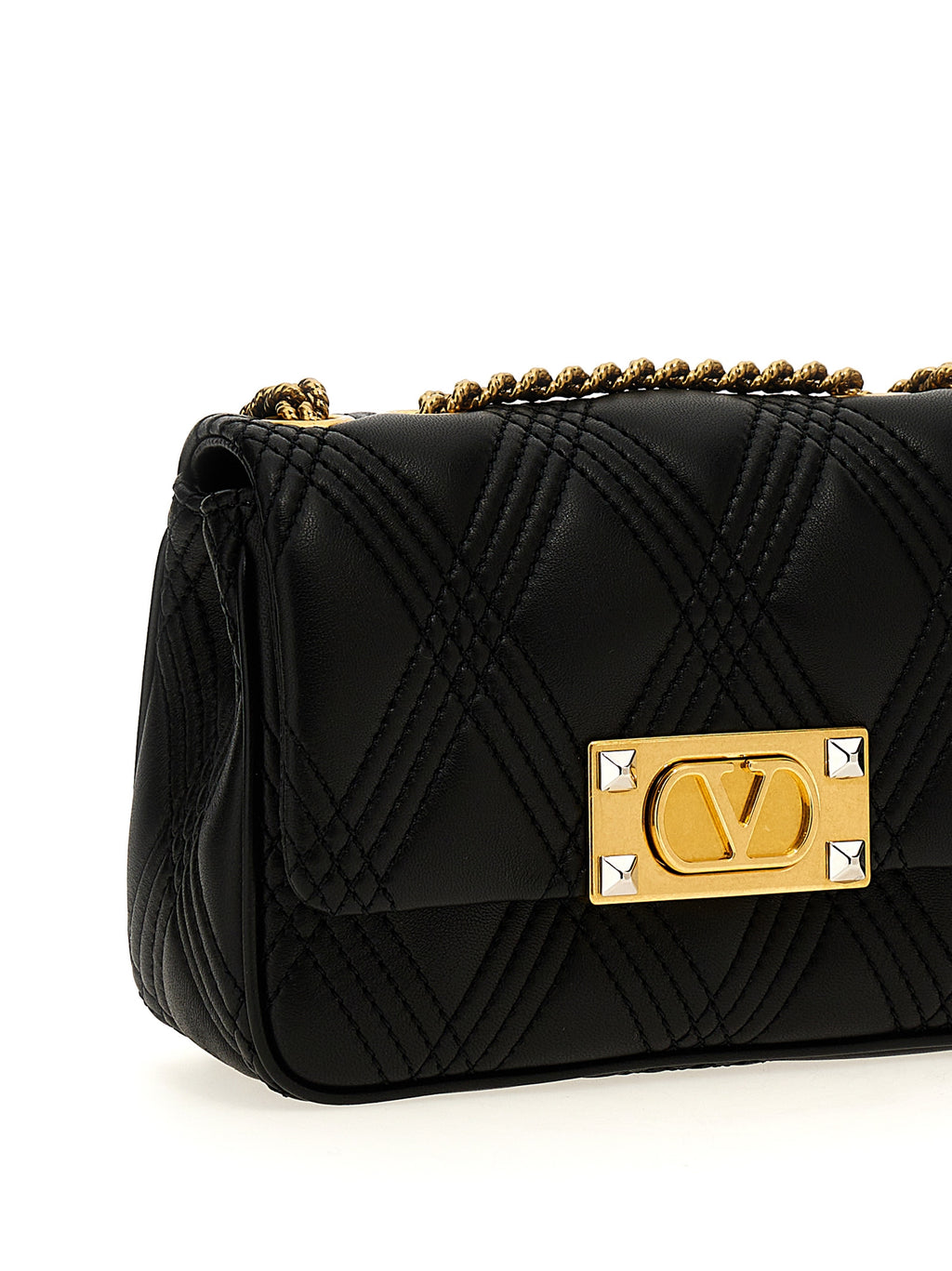Black Leather Shoulder Bag