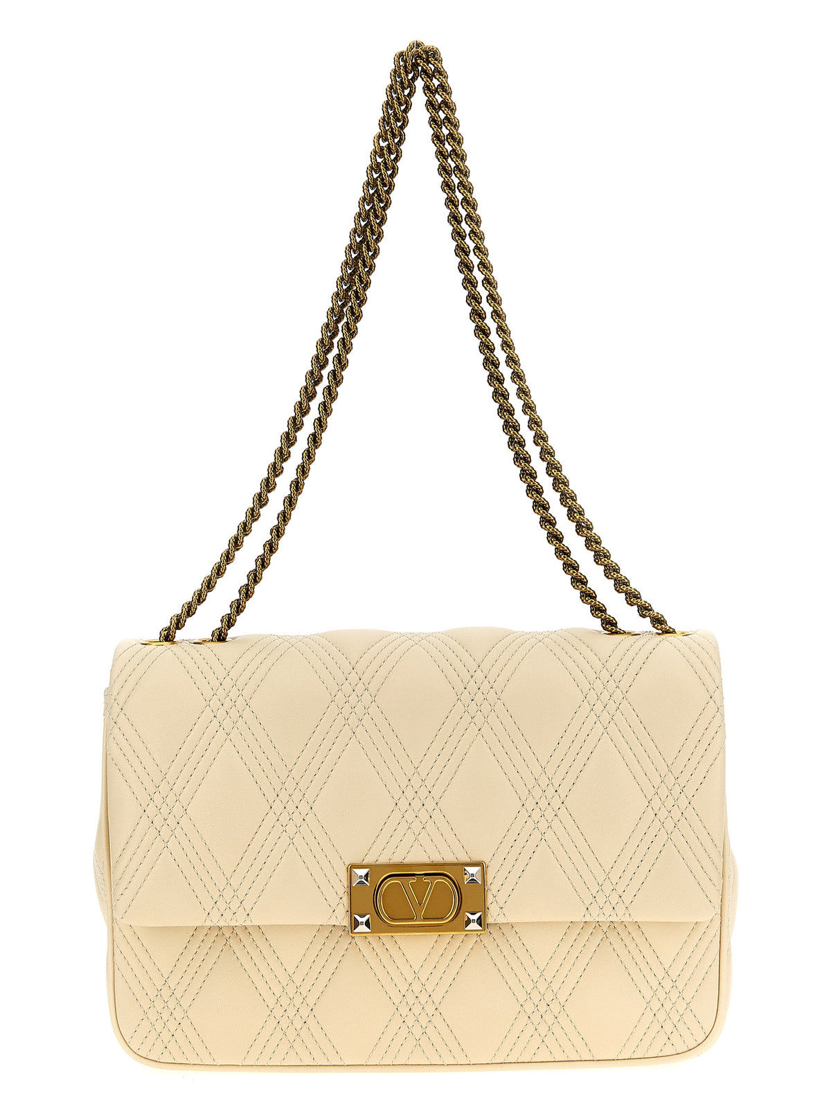 White Leather Shoulder Bag