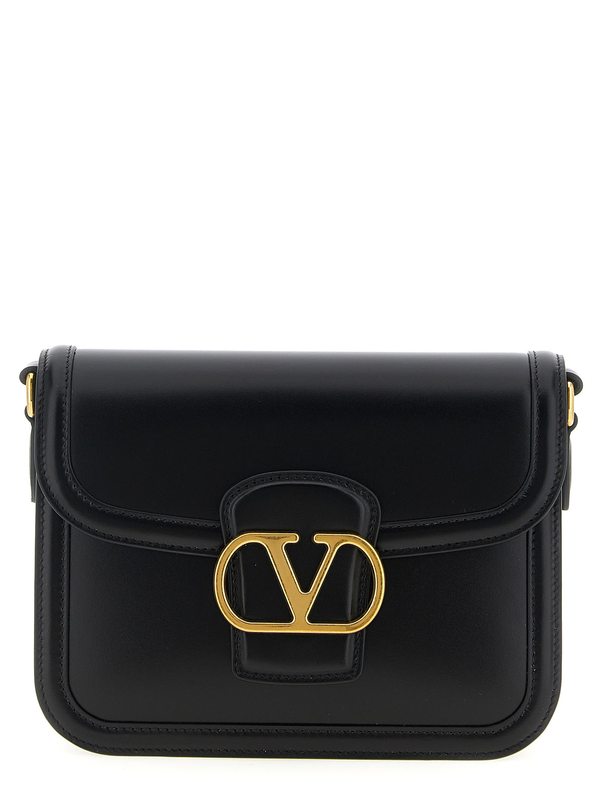 Black Leather Crossbody Bag