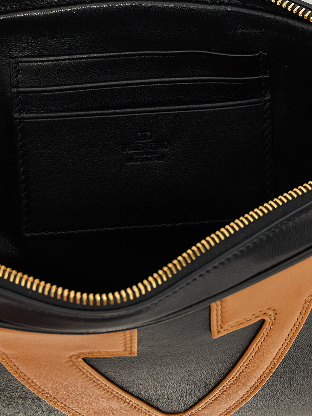 Multicolour Leather Clutch Bag