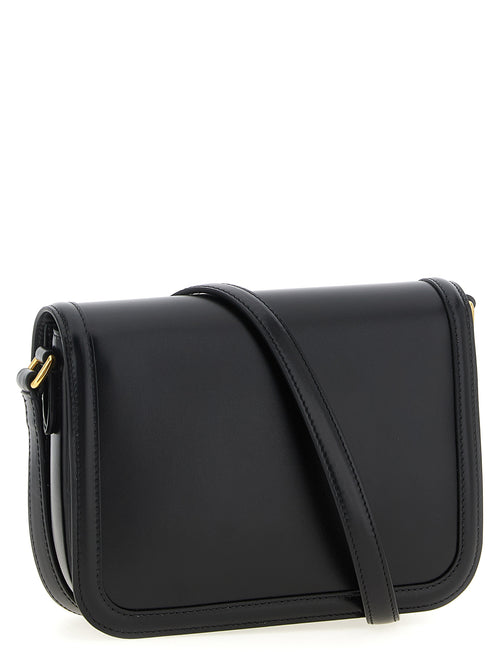 Black Leather Crossbody Bag