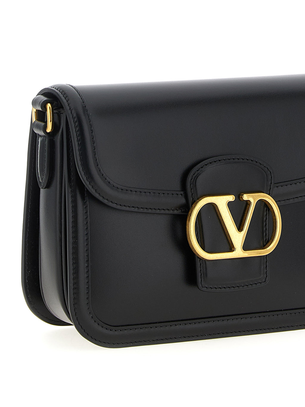 Black Leather Crossbody Bag