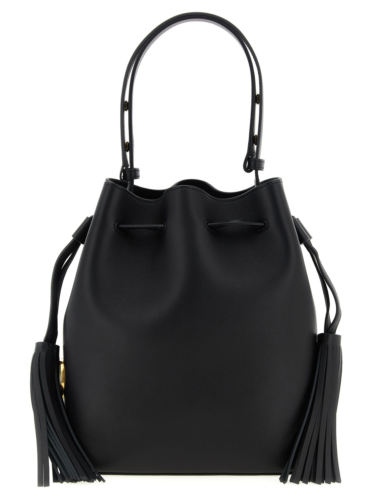 Black Leather Shoulder Bag