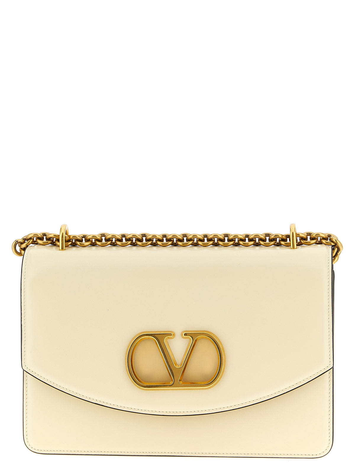 White Leather Shoulder Bag