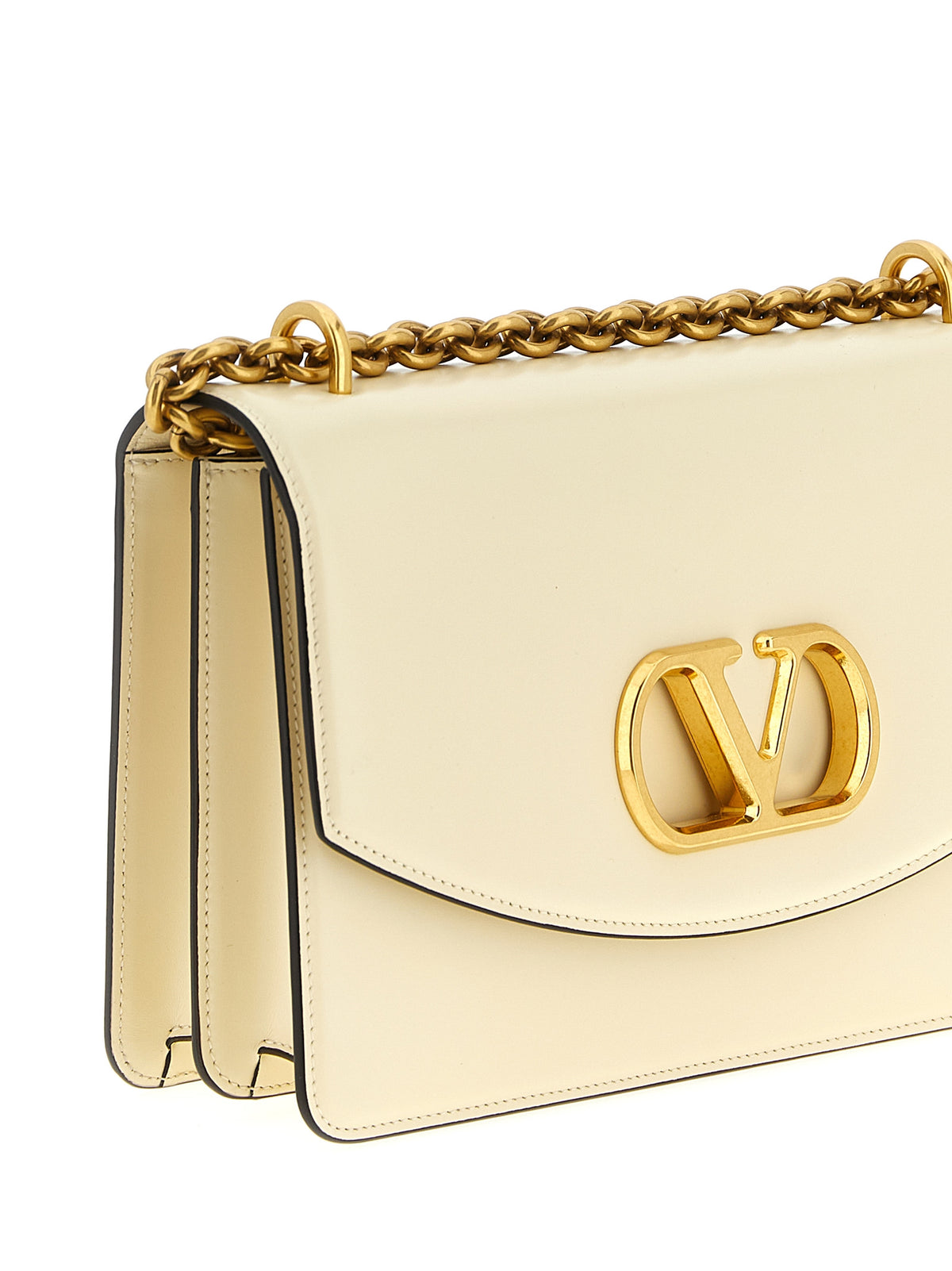 White Leather Shoulder Bag