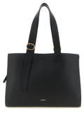 Black Leather Tote Bag
