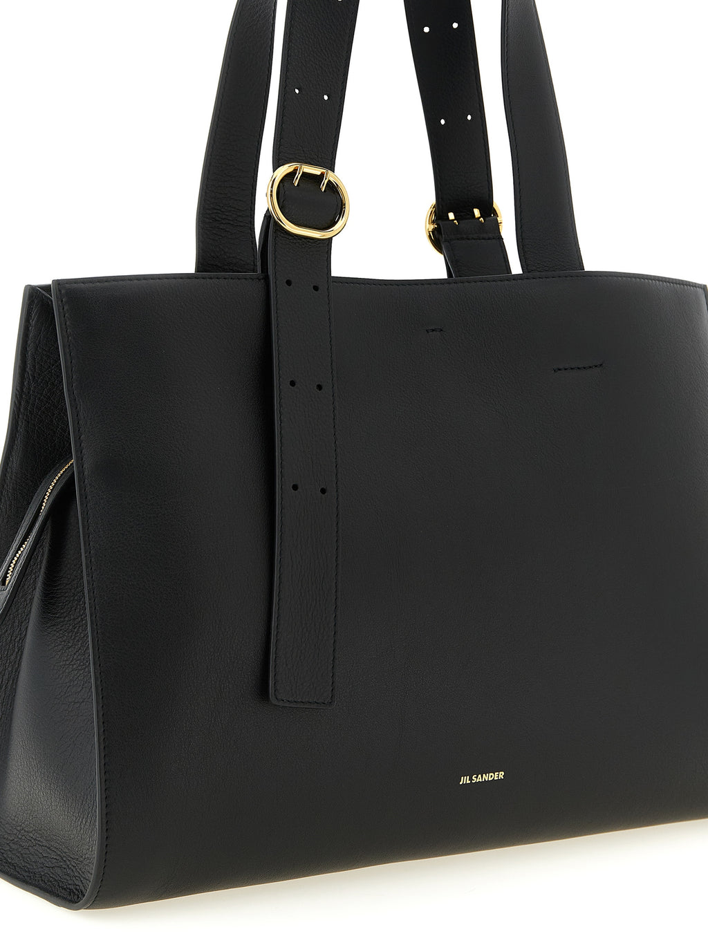 Black Leather Tote Bag