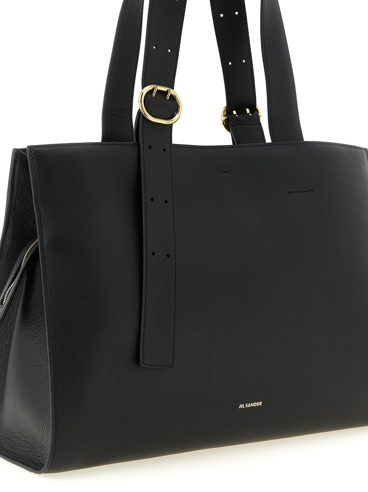 Black Leather Tote Bag