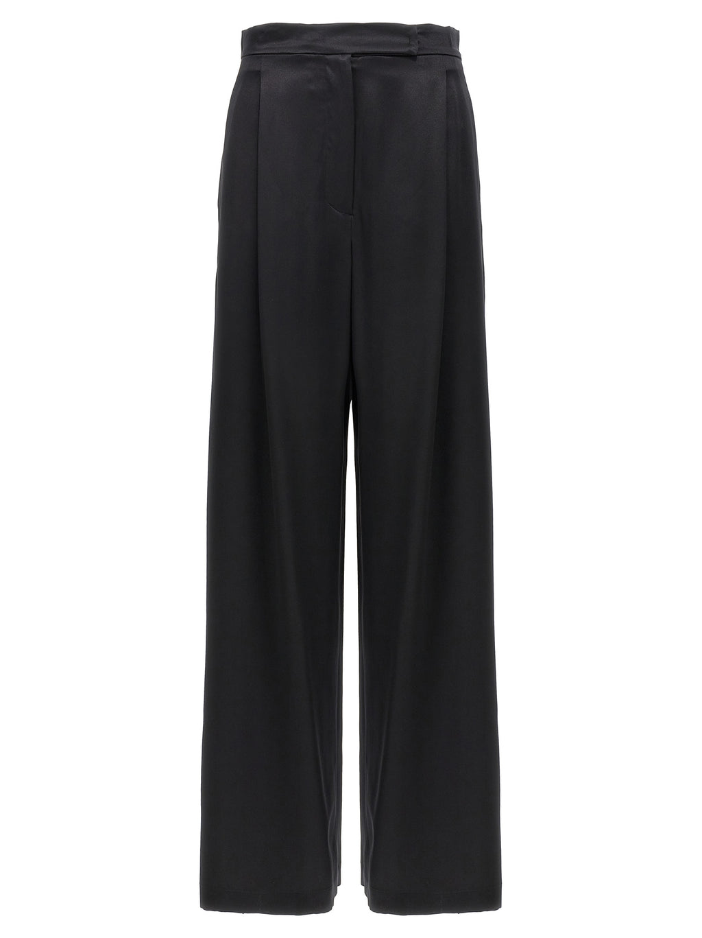 Black Silk Trousers