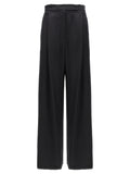 Black Silk Trousers