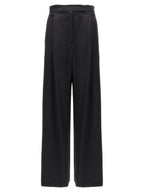 Black Silk Trousers