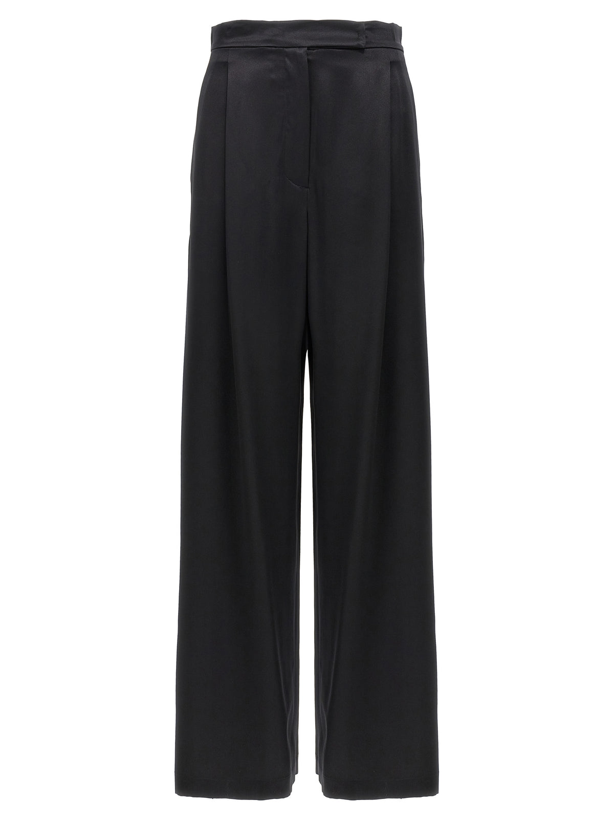 Black Silk Trousers
