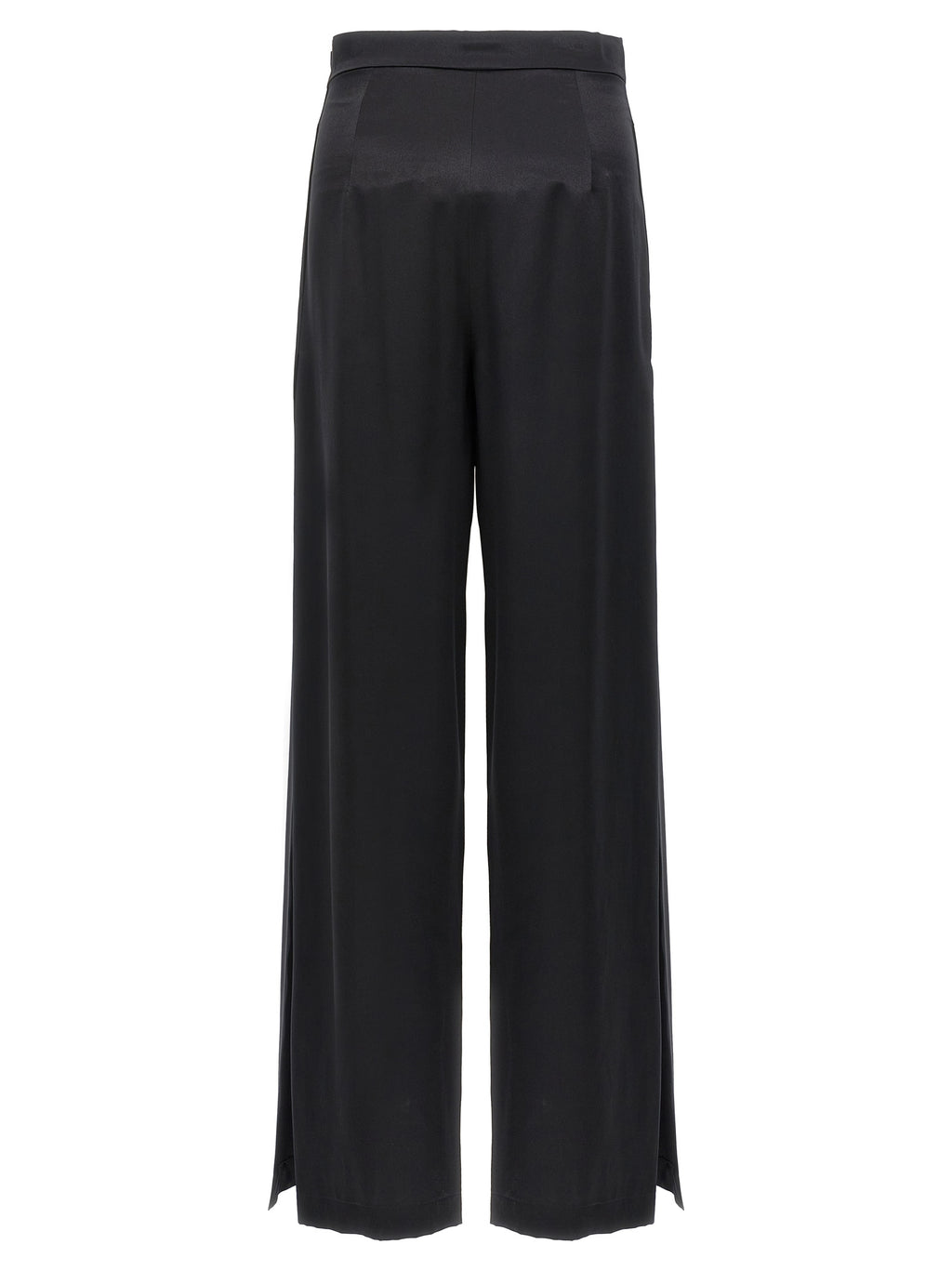 Black Silk Trousers