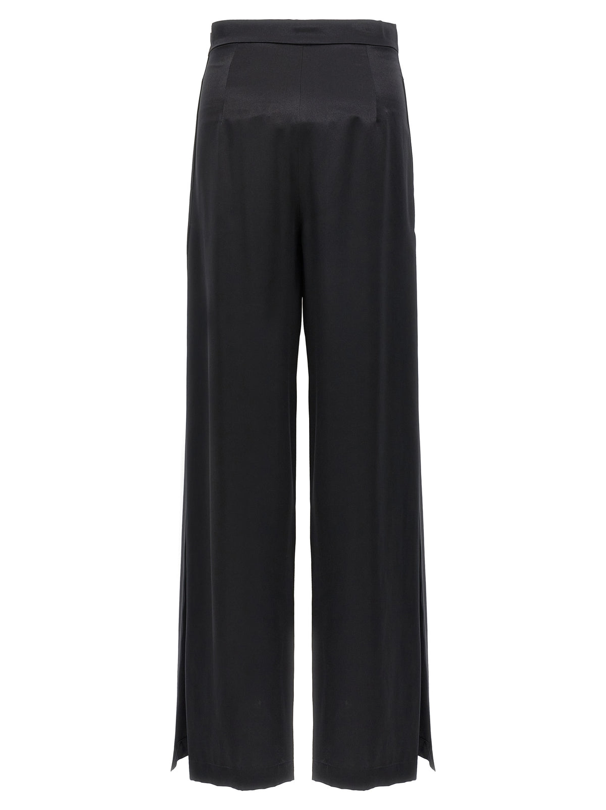 Black Silk Trousers