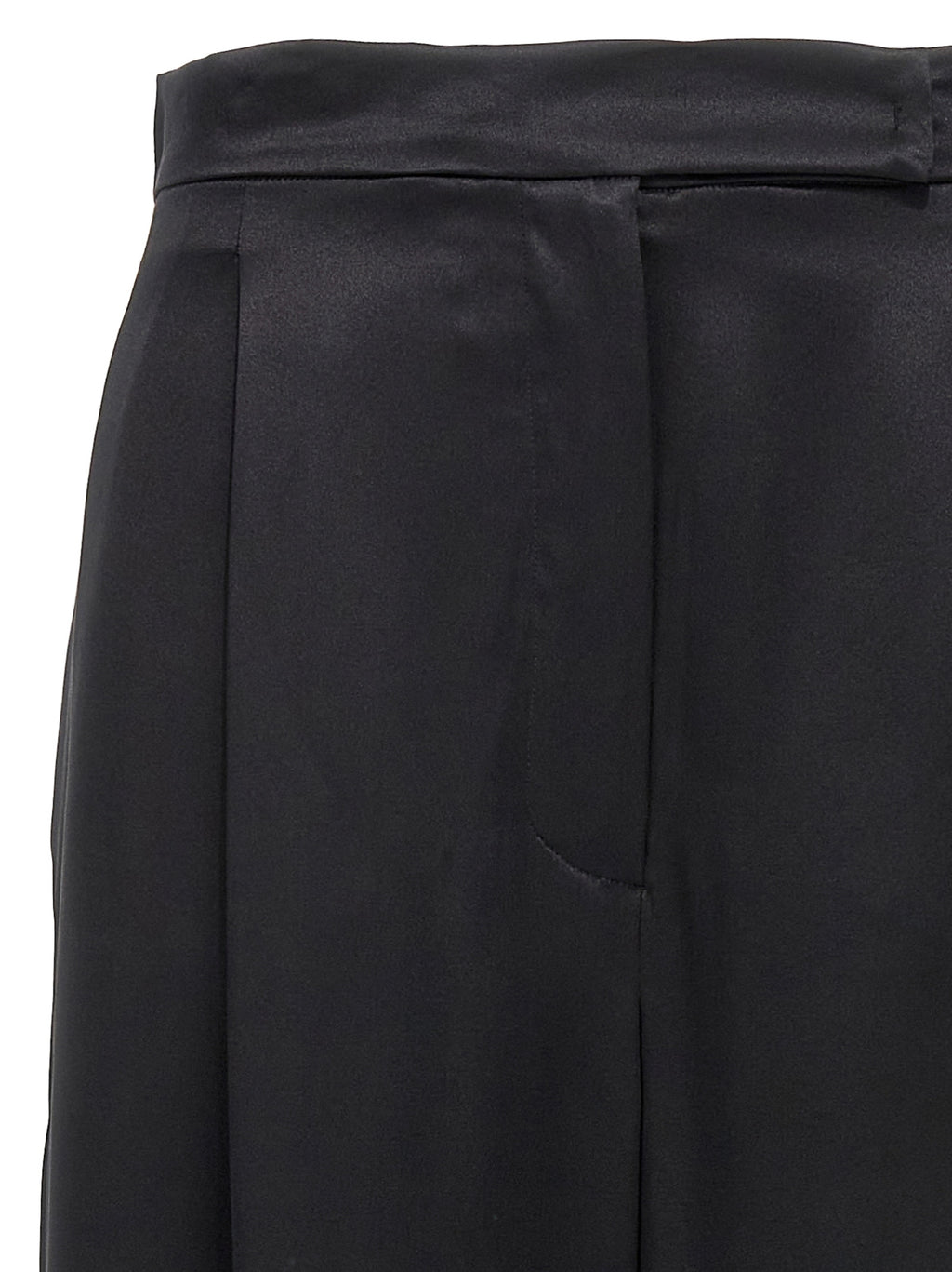 Black Silk Trousers