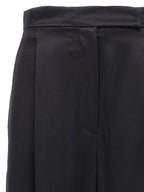 Black Silk Trousers