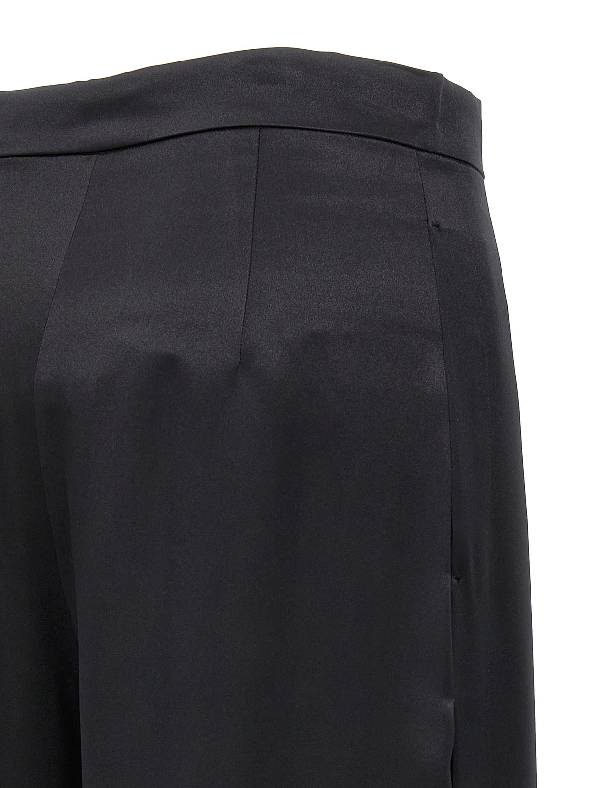 Black Silk Trousers